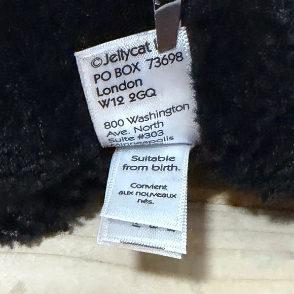 Jellycat Little Paris Black Panther Plush Stuffed Animal Toy Soft 12" Green Eyes - Picture 8 of 13